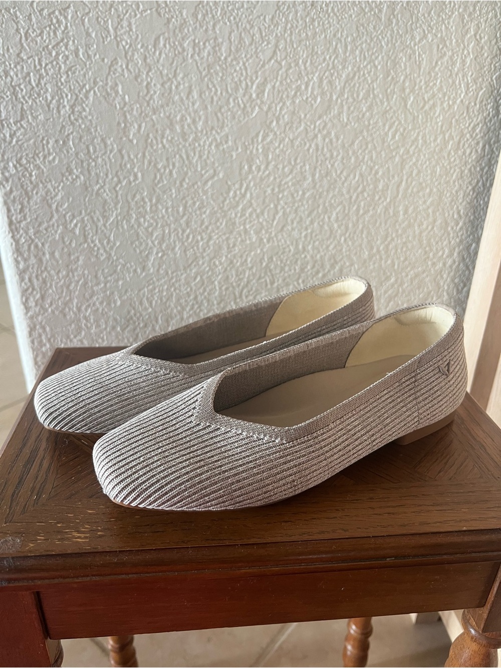 Vivaia Margot Square Toe Flats Size 6.5 US 37 EU